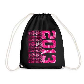 LIMITED EDITION 2013 13 JAHRE PINK 13. GEBURTSTAG - Turnbeutel - Schwarz - Vorne