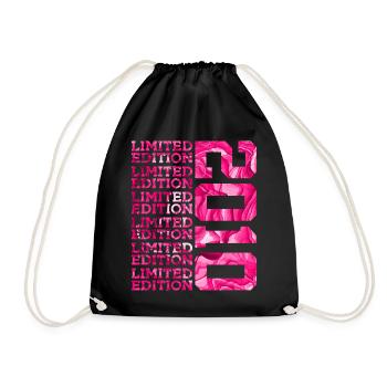 LIMITED EDITION 2010 16 YEARS PINK 16TH BIRTHDAY - Drawstring Bag - black - Front
