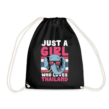 Nur ein Mädchen, das Thailand liebt - Turnbeutel - Schwarz - Vorne