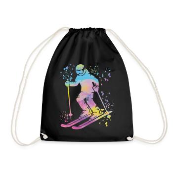 Ski alpin Sports d’hiver Ski nordique - Sac de sport léger - noir - Devant