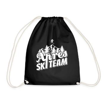 Après Équipe de ski, sports d’hiver, forfaits ski - Sac de sport léger - noir - Devant