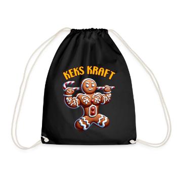 Amusement de force de force de Noël - Sac de sport léger - noir - Devant