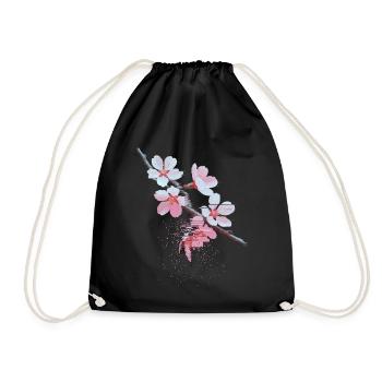 Succursale d’art bug de Cherry Blossoms - Sac de sport léger - noir - Devant
