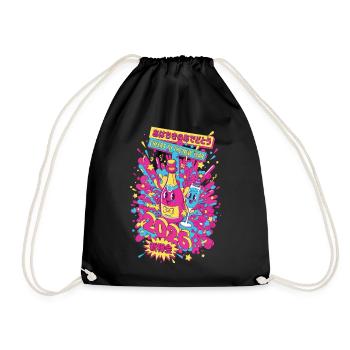 Cheers To The New Year 2026 Celebration Design - Drawstring Bag - black - Front