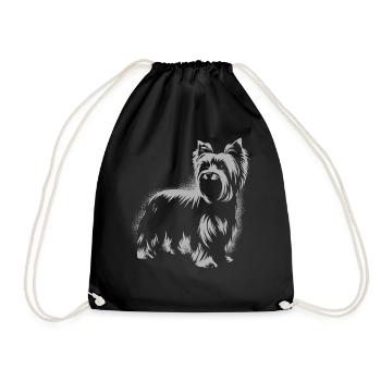 Yorkshire Terrier Design for Dog Lovers - Drawstring Bag - black - Front