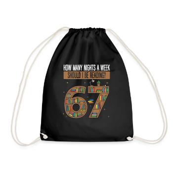 Combien de nuits devrais-je lire le meme 67 - Sac de sport léger - noir - Devant