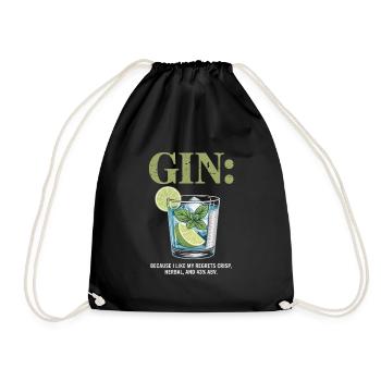 Gin Because I Like My Regrets Crisp Herbal 43% - Turnbeutel - Schwarz - Vorne