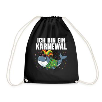 ICH BIN EIN KARNEWAL – Witziges Wortspiel - Sac de sport léger - noir - Devant