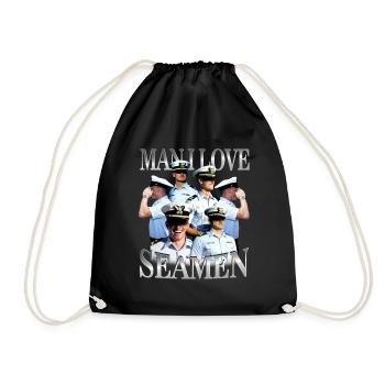 Mec, j’adore Seamen Bootleg inportable - Sac de sport léger - noir - Devant