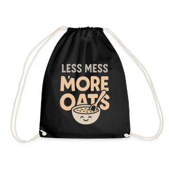 Porridge Breakfast Culture Overnight - Drawstring Bag - black - Front