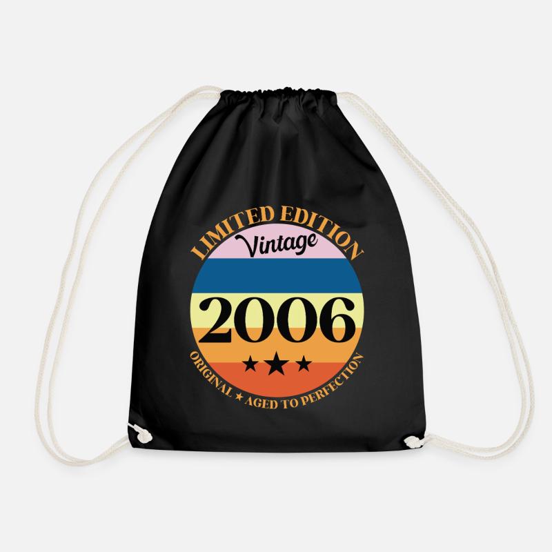 Geburtstagsgeschenk 2006 - Turnbeutel - Schwarz