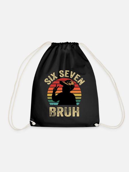 SixSeven Broth Silhouette rétro - Sac de sport léger - noir