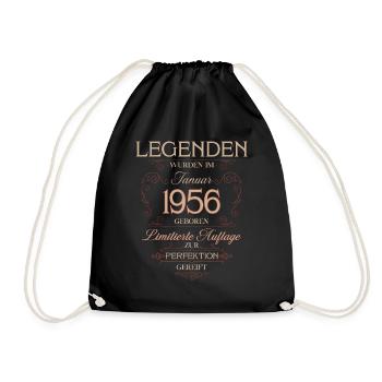 Légende du 70e anniversaire janvier 1956 - Sac de sport léger - noir - Devant