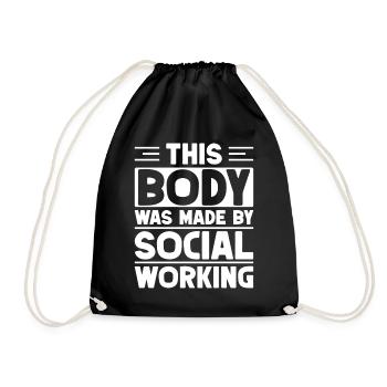 Citation d’un travailleur social Cet organisme a été réalisé par Social - Sac de sport léger - noir - Devant