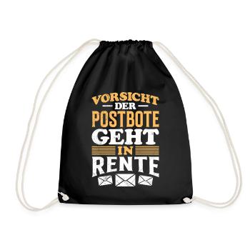 Le facteur prend sa retraite Drôle - Sac de sport léger - noir - Devant