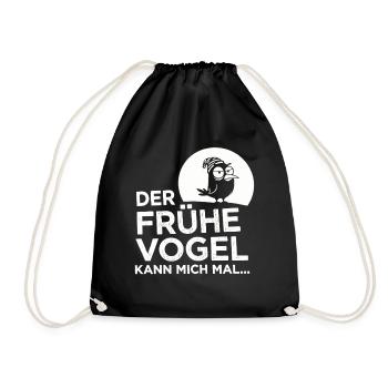 Le lève-tôt me fait ! - Sac de sport léger - noir - Devant