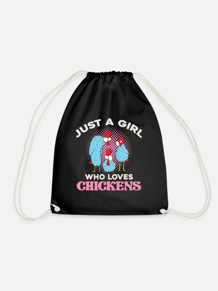 Une seule fille aime les poules - Sac de sport léger - noir