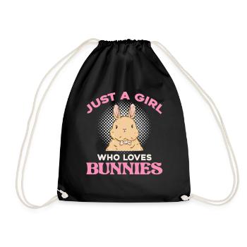 Une seule fille aime les lapins - Sac de sport léger - noir - Devant