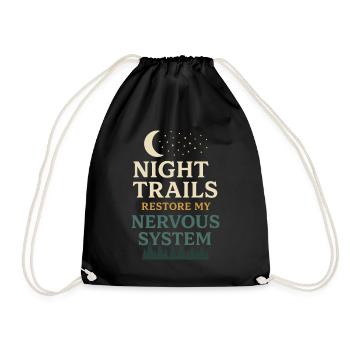 Neurodivergent introvert - Drawstring Bag - black - Front