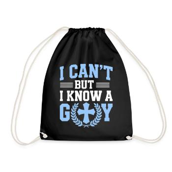 Je ne peux pas, je connais Dieu - Sac de sport léger - noir - Devant
