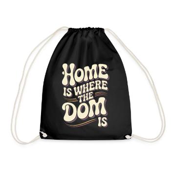 Köln Home Is Where The Dom Is Kölner Karneval Köln - Turnbeutel - Schwarz - Vorne