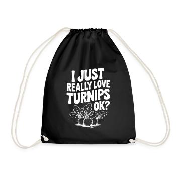 J’adore vraiment les navets, d’accord ? - Sac de sport léger - noir - Devant
