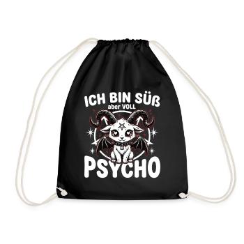 Je suis mignon mais complètement cinglé – Kawaii Goth - Sac de sport léger - noir - Devant