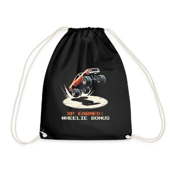 XP: Wheelie Bonus | RC Stunts - Drawstring Bag - black - Front
