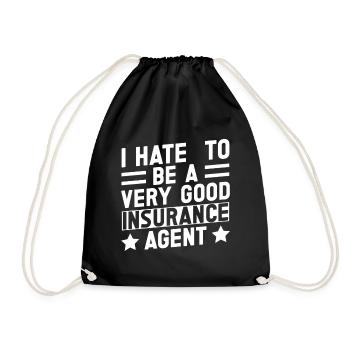 Agent d’assurance Costume Être un très bon Medicare - Sac de sport léger - noir - Devant