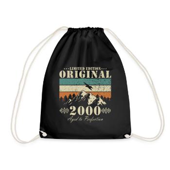 Limitierte Original 2000 – Reife Kunst - Turnbeutel - Schwarz - Vorne