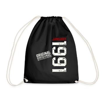 35e anniversaire Original janvier 1991 - Sac de sport léger - noir - Devant