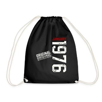 50e anniversaire Original janvier 1976 - Sac de sport léger - noir - Devant