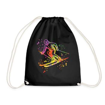 Ski alpin Sports d’hiver Ski nordique - Sac de sport léger - noir - Devant