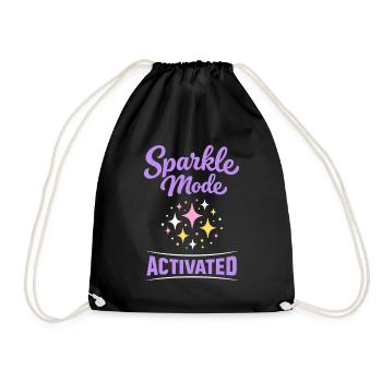 Anime Strong Girl Taking The Force In - Drawstring Bag - black - Front
