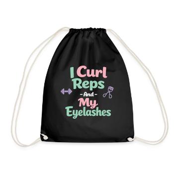 Anime Strong Girl Taking The Force In - Drawstring Bag - black - Front