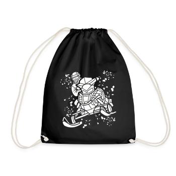 Skidoo Vibrant Snowmobile Adventure - Drawstring Bag - black - Front