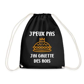 Humour galette des rois - Sac de sport léger - noir - Devant