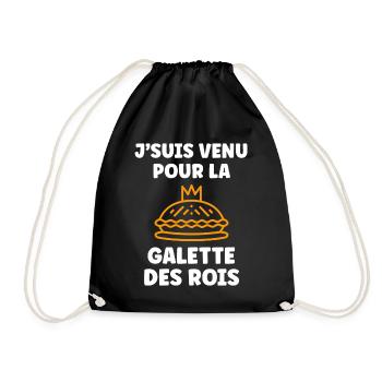 Humour galette des rois - Sac de sport léger - noir - Devant