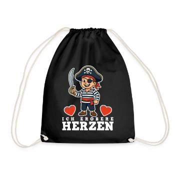 Enfants pirates - Sac de sport léger - noir - Devant