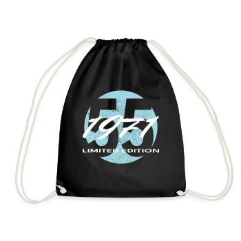 55e anniversaire 1971 cadeau pour hommes et femmes - Sac de sport léger - noir - Devant