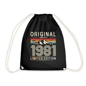 45e anniversaire Original janvier 1981 - Sac de sport léger - noir - Devant