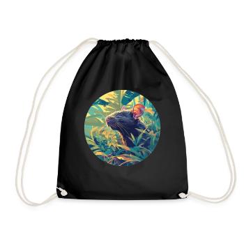 Rat Rat - Drawstring Bag - black - Front