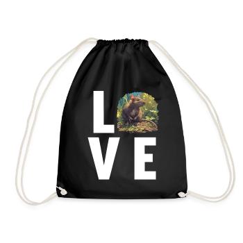 Rat Rat - Drawstring Bag - black - Front