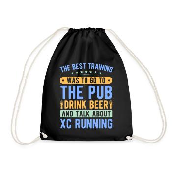 Lustiges XC Running Geschenk XC Runner Edition - Turnbeutel - Schwarz - Vorne