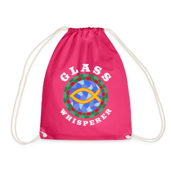 Art du vitrail Artiste du vitrail - Sac de sport léger - fuchsia - Devant