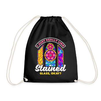 Art du vitrail Artiste du vitrail - Sac de sport léger - noir - Devant