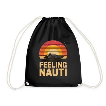 Ressentir Nauti Yacht Dire pour les vacances en bateau et - Sac de sport léger - noir - Devant
