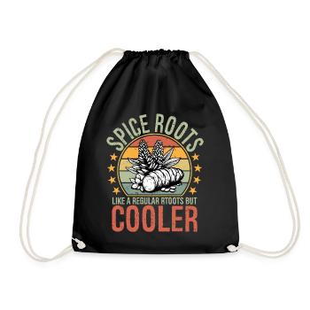 Spice Roots Like A Regular Roots But Cooler - Drawstring Bag - black - Front