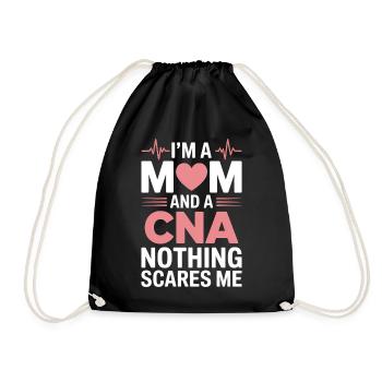 Caregiver Saying Funny Caregiver Gift - Drawstring Bag - black - Front