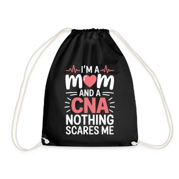 Caregiver Saying Funny Caregiver Gift - Drawstring Bag - black - Front